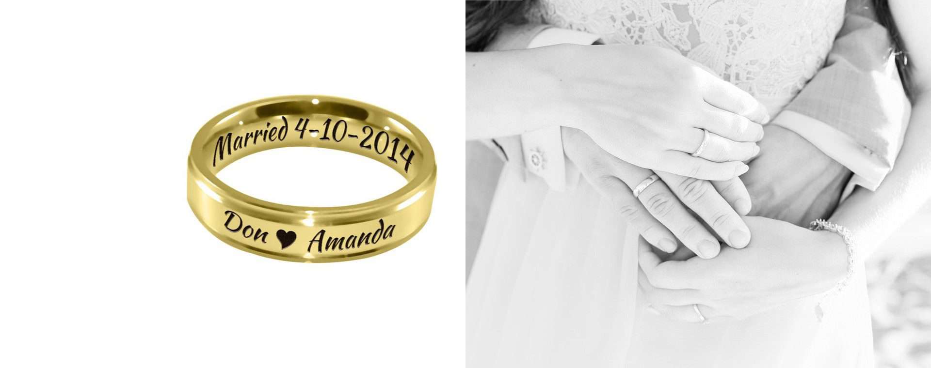 Personalised Gold Ring